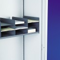 Letter sorter/compartment unit + shelf brackets (1200 mm wide) 