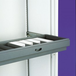 Roll out slotted drawer + shelf brackets