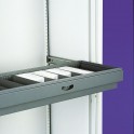 Roll out slotted drawer