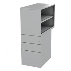 Freedom G3 Pedestal with Open Bookcase (800/600 mm deep - LHS)