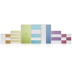 Freedom H:D Pillar Box - Personal Drawer & Locker Combinations (800 mm wide)