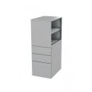 Freedom G3 Pedestal with Open Bookcase (600/600 mm deep - LHS)