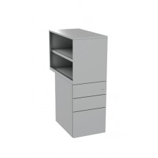 Freedom G3 Pedestal with Open Bookcase (800/600 mm deep - RHS)