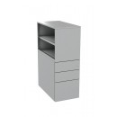 Freedom G3 Pedestal with Open Bookcase (8000/800 mm deep - RHS)