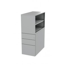 Freedom G3 Pedestal with Open Bookcase (800/800 mm deep - LHS)