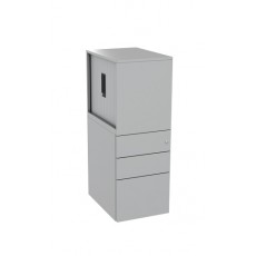 Freedom G3 Pedestal with Side Opening Tambour (600/600 deep - RHS)